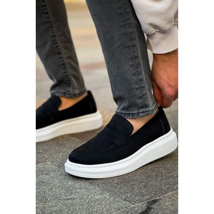 RS615 - Lüx Süet Erkek Ayakkabı SIYAH