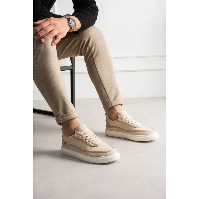 RS625 - Keten Erkek Spor Ayakkabı BEJ/BEJ