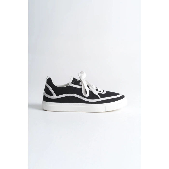 RS625 - Keten Erkek Spor Ayakkabı SİYAH - BEYAZ