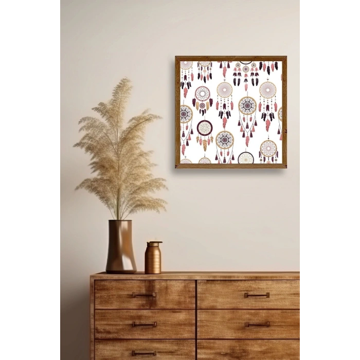 Rüya Kapanı Ahşap Çerçeveli Tablo 50 x 50