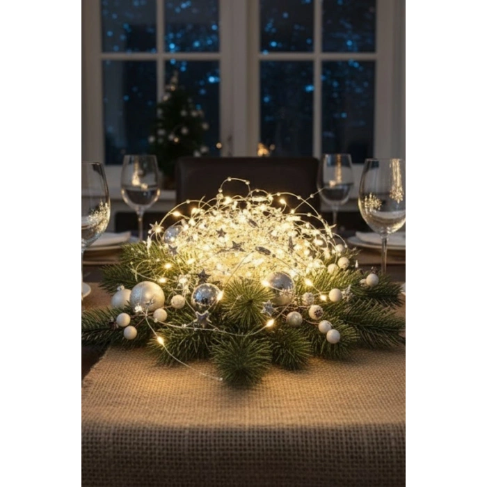 Saçaklı 3*3 Metre Yıldız Boncuklu Dekor Led USB Ev, Oda ve Organizasyon Dekoru hakkında ürün açıklaması