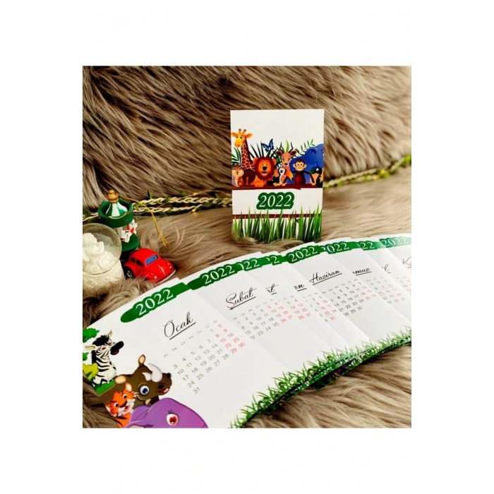 Safari 2022 Takvim Kartları - Ayaklı