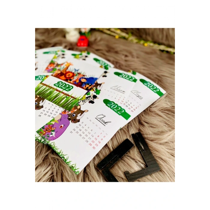Safari 2022 Takvim Kartları - Ayaklı