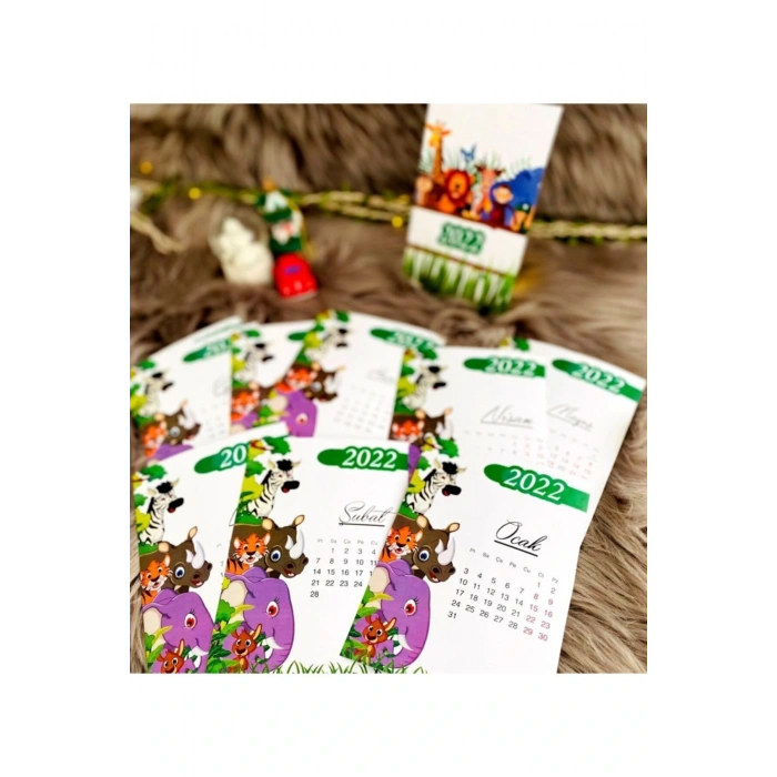 Safari 2022 Takvim Kartları - Ayaklı