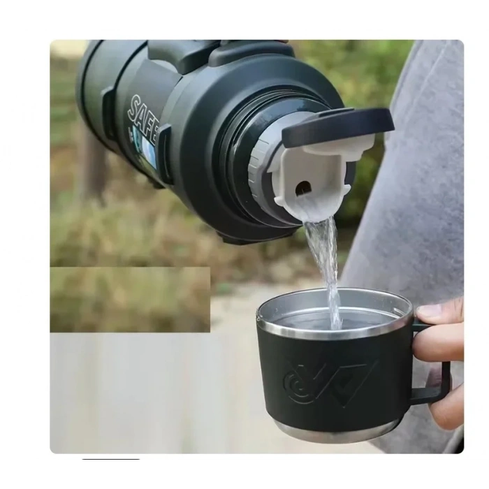 Safe Paslanmaz Çelik 3.2 Litre Termos 48 Saat Sıcak Soğuk Tutma (5365)