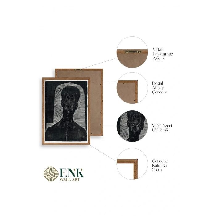 Samuel Jessurun Ahşap Çerçeveli Tablo 30 x 42