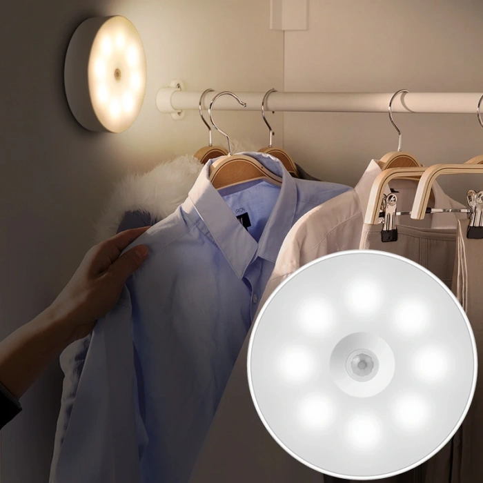 Şarjlı Sensörlü Gece LED Lambası (5365)