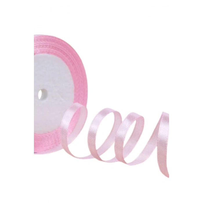 Saten Kurdele 2 Cm 10 Metre Açık Pembe