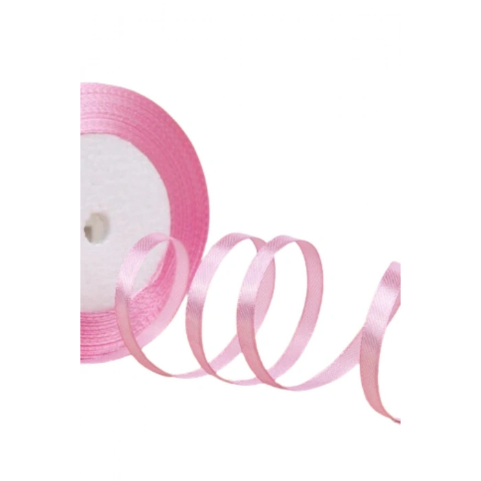 Saten Kurdele 3 Cm 10 Metre Toz Pembe