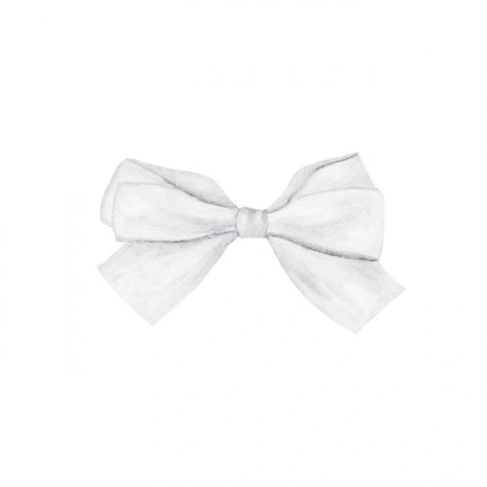 Saten Kurdele 6 Cm Beyaz 2 Metre