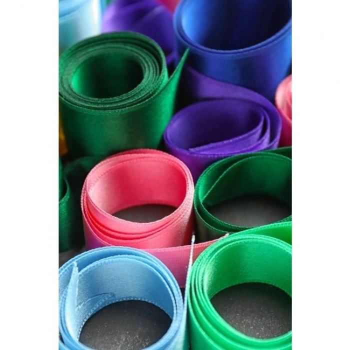 Saten Kurdele 6 Cm Beyaz 2 Metre