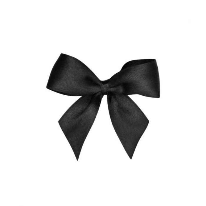 Saten Kurdele 6 Cm Siyah 2 Metre