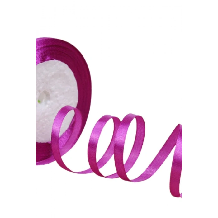 Saten Kurdele 6 Mm Fuşya 1 Metre