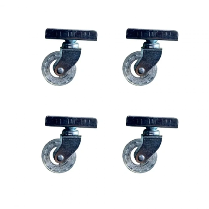 Şeffaf Bilyalı Teker 20x50 18mm 4 Adet