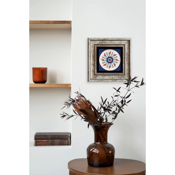 Selçuklu Motif Çerçeveli Taş Tablo 20 cm