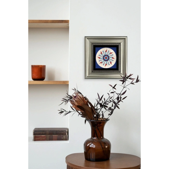 Selçuklu Motif Çerçeveli Taş Tablo 20 cm