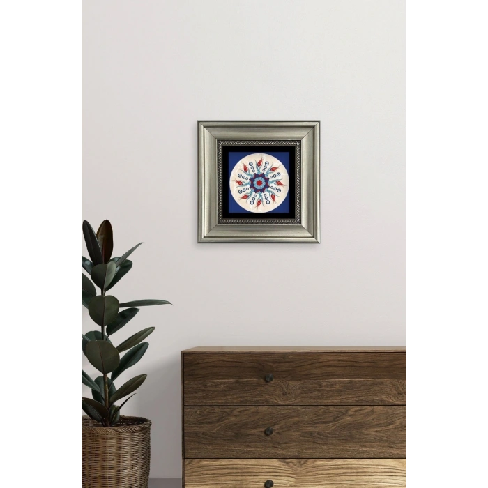 Selçuklu Motif Çerçeveli Taş Tablo 20 cm