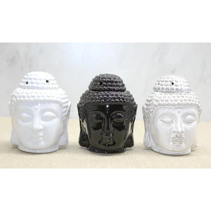 Seramik Buda Büstü Buhurdanlık