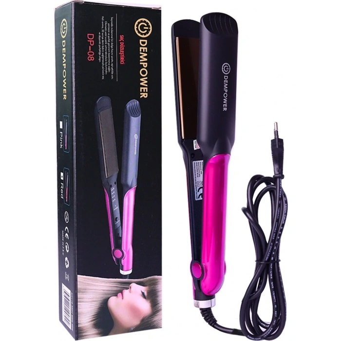 Seramik Kaplı Pembe Detay Saç Düzleştirici (5365)
