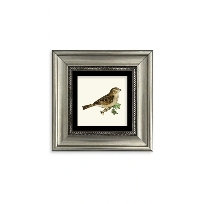 Serçe Çerçeveli Taş Tablo 20 cm