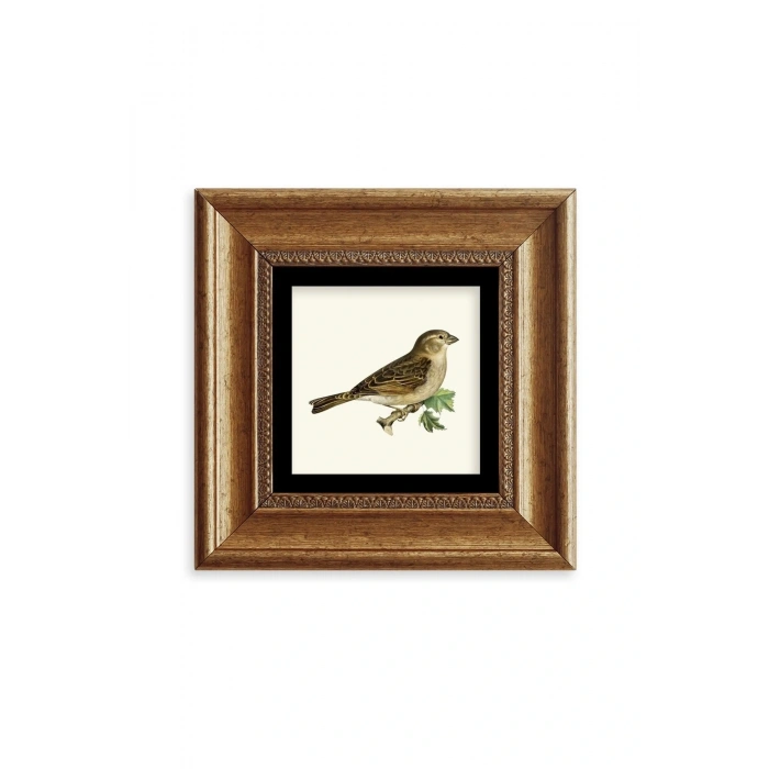 Serçe Çerçeveli Taş Tablo 20 cm