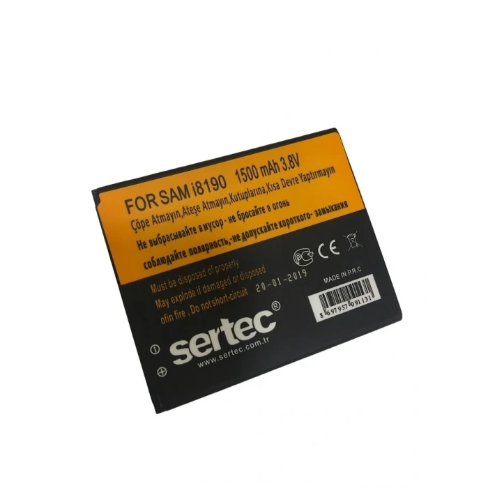 Sertec Uyumlu Galaxy S3 Mini Batarya 1500 Mah
