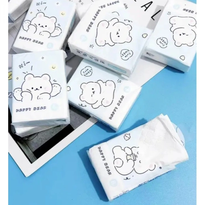 Sevimli Figürlü Çocuk Mendili 9lu Paket