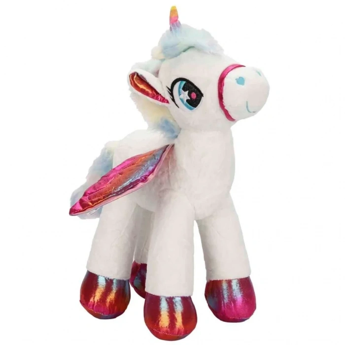 Sevimli Kanatlı Unicorn Peluş 42 Cm Oyun Arkadaşı