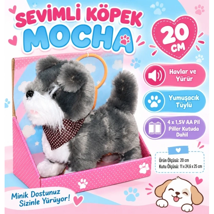 Sevimli Mocha Köpek Figürü 1 Adet