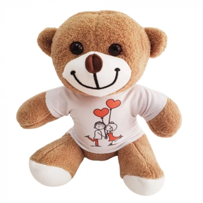 Sevimli Peluş Tişörtlü 25 Cm Hediye Seçeneği