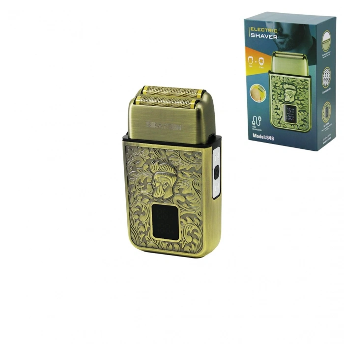 SEYAHAT TİPİ 2IN1 LCD EKRAN GÜNLÜK SIFIR SAKAL - ÇİZİM BAŞLIK TRAŞ MAKİNESİ USB ŞARJLI CEP - ÇANTA BOY (5365)