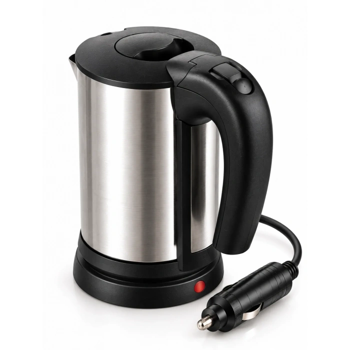 Seyahat Tipi Paslanmaz Çelik Araç İçi Kettle 12v