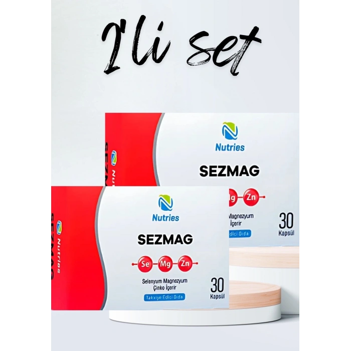 Sezmag Magnezyum Takviyesi 30 Kapsül – 2’li Avantaj Paketi