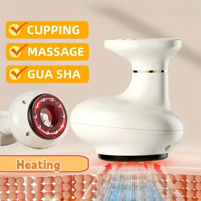 Sıcaklık Emişli Bardak Çekme Terapisi, Vakumlu Masaj Aleti,Terapi Cihazı Masaj Cihazı (5365)