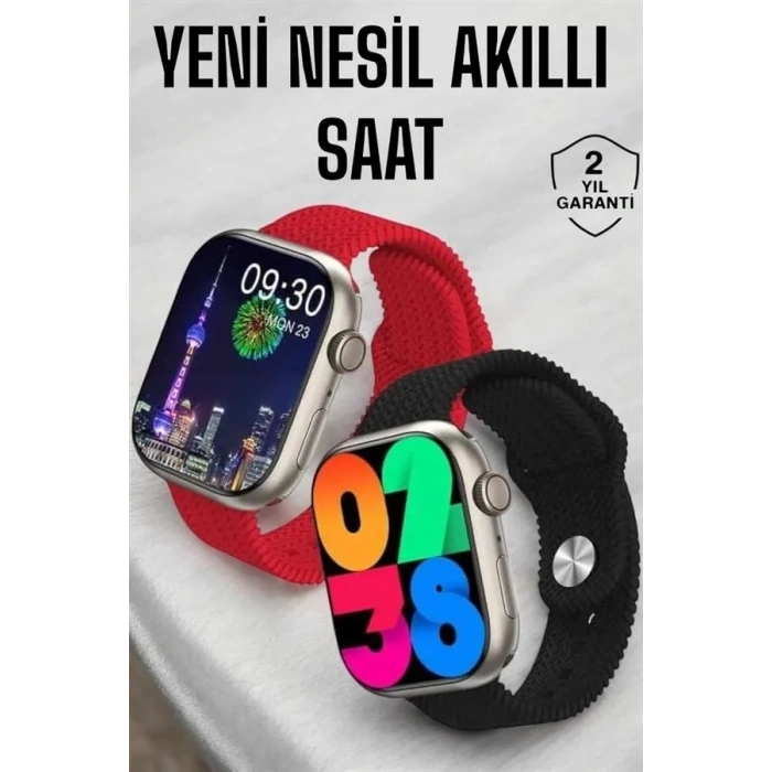 Şık Akıllı Saat Bluetooth Bağlantılı 1 Adet Sağlık Takibi