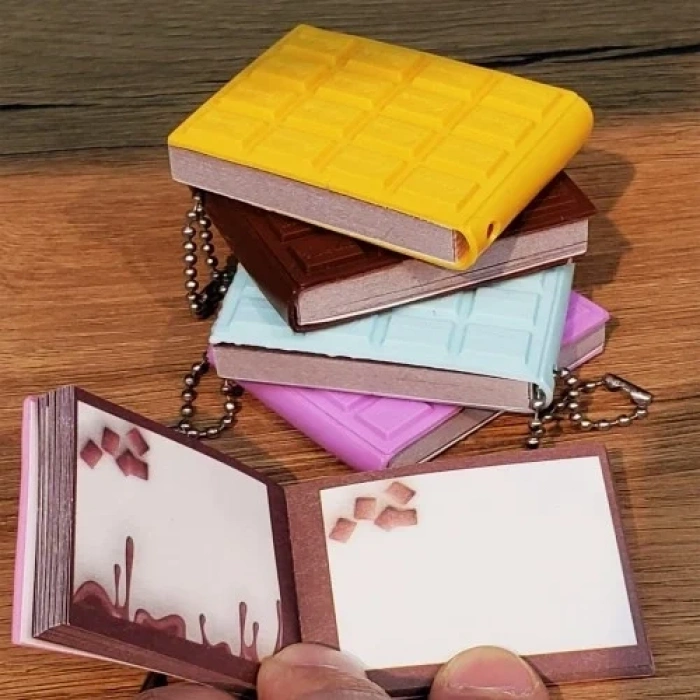 Şık Çikolata Görünümlü Mini Defter 2 Adet Set