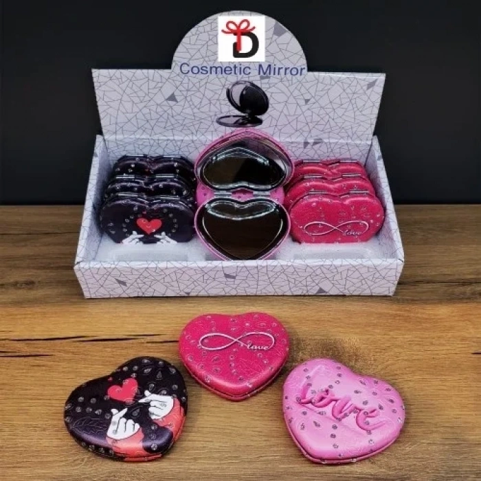 Şık Kalpli Cep 7 Cm 12li Set