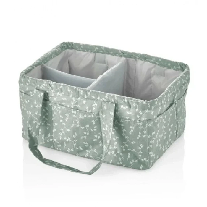 Şık Katlamalı Anne Bebek Organizer 795 Yeşil Çiçek