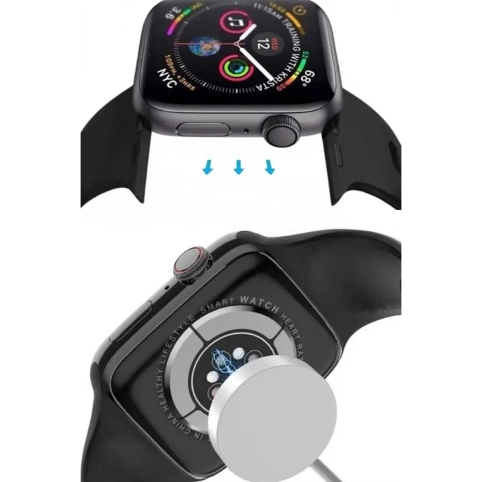 Şık Unisex Akıllı Saat 44 Mm Dokunmatik Ekran