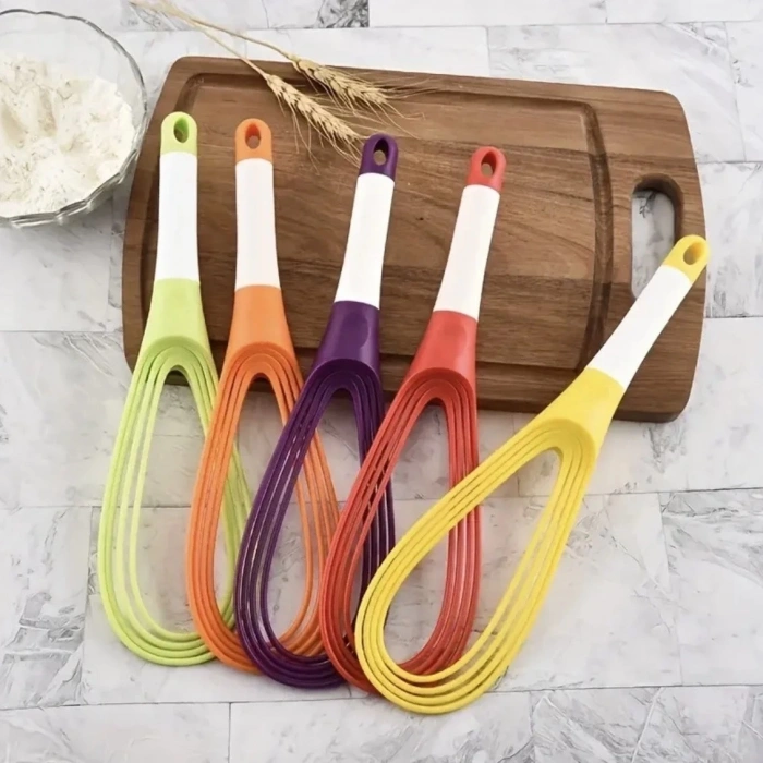 Silicon Handle 2-Function Whisk (balloon and flat)
