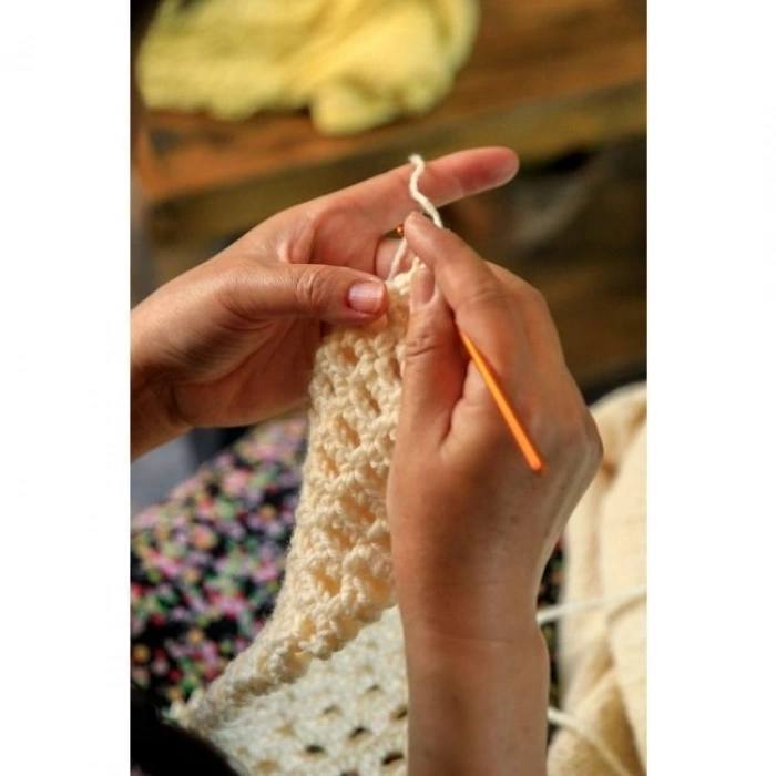 Silikon Saplı Dantel Tığ 10 Numara