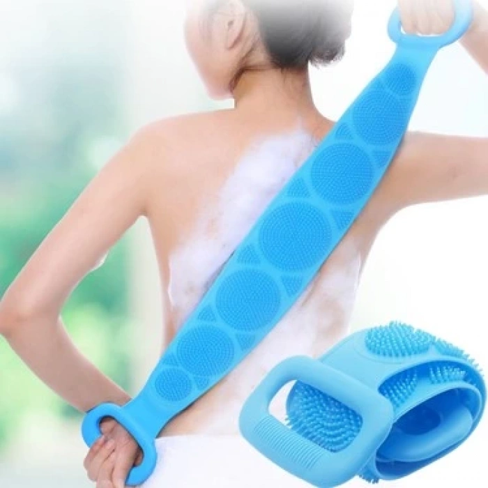 Silikon Sırt Kesesi 60 Cm Sırt Keseleme Fırçası Banyo Duş Lifi (5365)