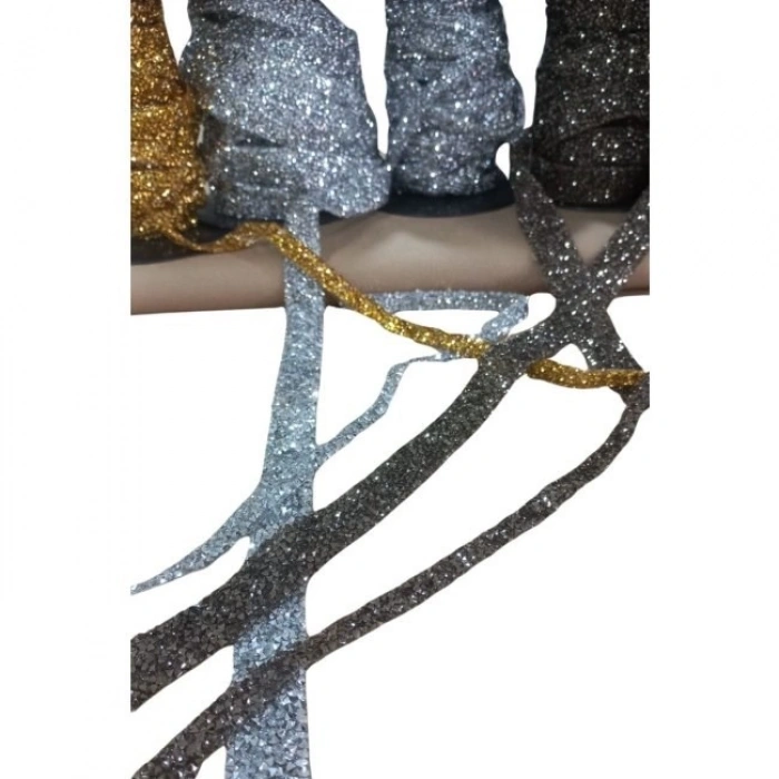 Silikonlu Yapıştırma Taş 1 Cm Gold 5 Metre