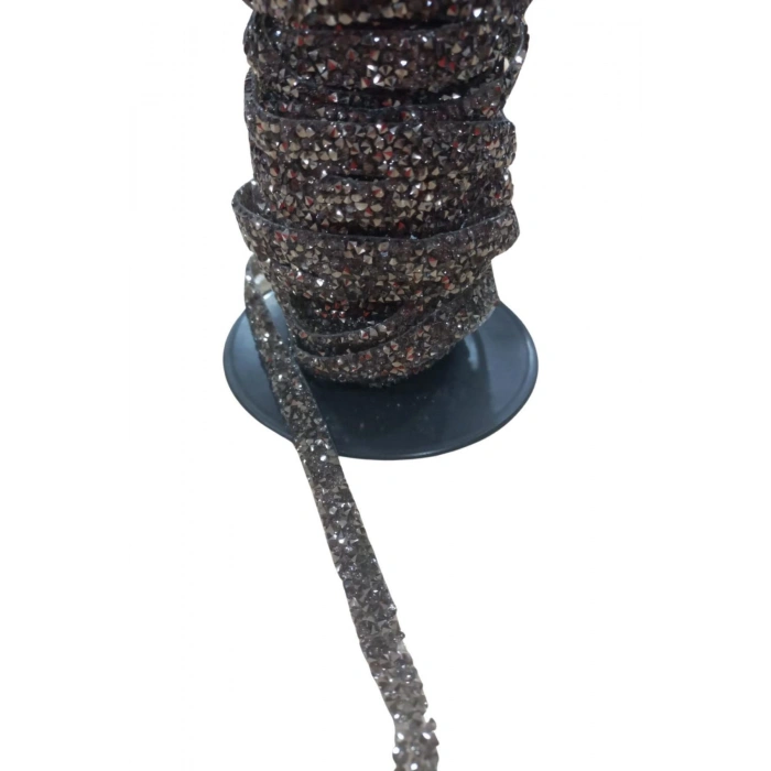 Silikonlu Yapıştırma Taş Şerit 2 Cm Siyah 1 Metre