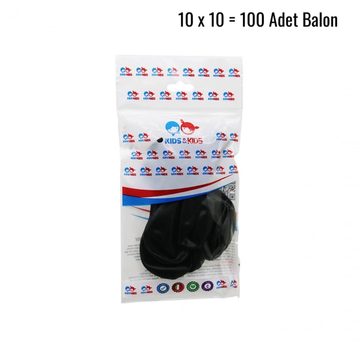 SİYAH 100PCS BALON G-90A (5365)