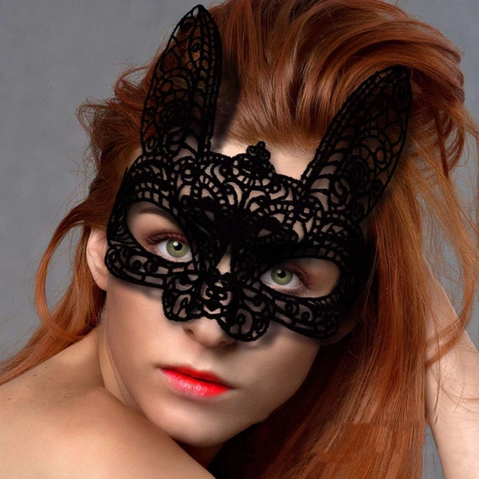 Black Lace Cut Ball Party Mask 7 No