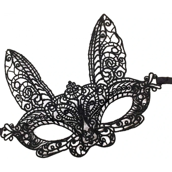 Black Lace Cut Ball Party Mask 7 No