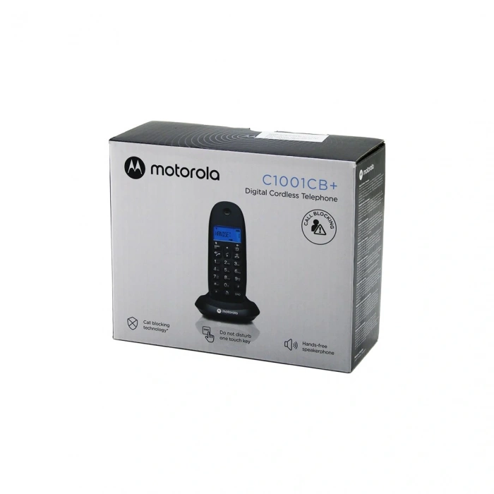 SİYAH DİJİTAL KABLOSUZ - TELSİZ TELEFON ARAYAN NO GÖRME 50 HAFIZA C1001CB (5365)