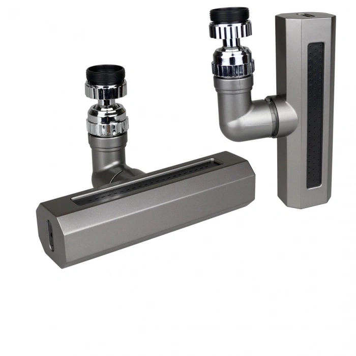 SİYAH  GENİŞ  360 DERECE DÖNEBİLENOYNAR BAŞLIK - 4 MOD  PERLATÖR ŞELALE MUSLUK UCU KTX-3288 (5365)