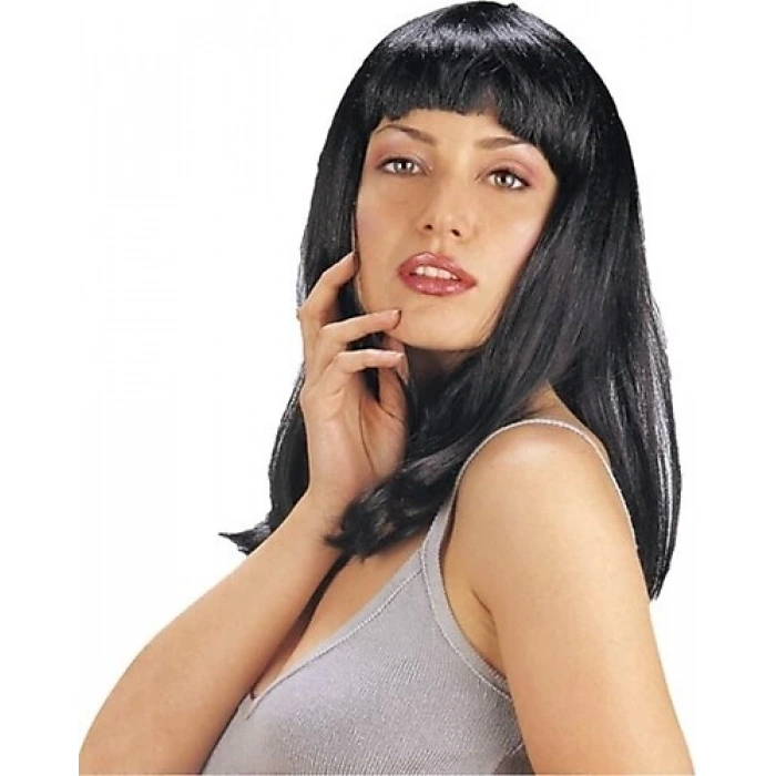 Siyah Renk Uzun Parti Peruğu (5365)